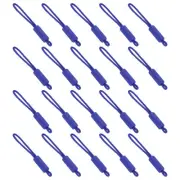 Replacement Zipper Pull Cord, 20Pcs Nylon Zipper Puller Slider, Bright Blue