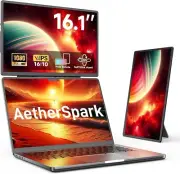 2025 Upgraded Laptop screen extender, 16.1" FHD 1200P, 360° Rotating, Plug&Play