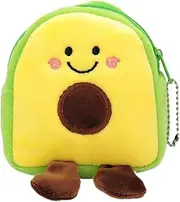 [wiroouia] Plush Coin Purse,Avocado-Shaped Portable Change Wallet - Purse Wallet Coin Pouches for Change Coin Cards Keys Lipstick Lip Balm