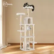 Petzly Cat Tree Tower Scratching Post Scratcher Condo Bed House 180cm Beige