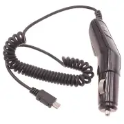Micro-USB Car Charger Coiled Cable Power Adapter DC Socket for Cell Phones