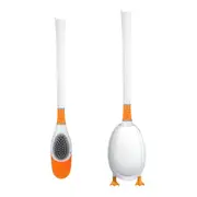 Duck Shaped Toilet Brush with Holder Set for Deep Cleaning Bathroom