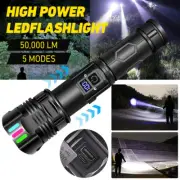 Rechargeable Zoomable USB LED Flashlight Torch Super Bright Lamp IP65 Waterproof