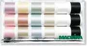 Madeira 8031 Cotona No.80 Embroidery Box with 18 Bobbins of 200 m Each