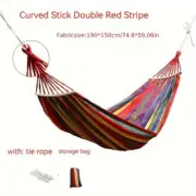 190*150cm Portable Canvas Hammock Thickened Anti-Rollover Hammocks Hanging Bed