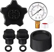 Pool Filter Pressure Gauge, Water Gauge PSI Gauge, Water Pressure Gauge with Drain & Gasket, Pool Filter Gauge for Swimming Pool, Spa, Aquarium