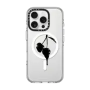 iPhone 16 Pro Clear Case MagSafe Compatible Night Cherry