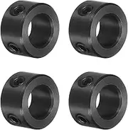uxcell 4pcs Set-Screw Collars 8mm Bore, 1045 Steel Shaft Collars, 14mm OD, 8mm Width Axle Collar Clamp for Linear Rod Shaft Guide