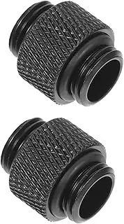 2Pcs Thread Water Cooling Connector Male to Male Fitting with Sealed for Computer Water Cooling System Water Cooling Adapter