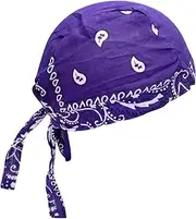 [Generic] Beach Hats for Men Cap Sweat Wicking Liner Riding Motorcycle Headband White Bucket Hat