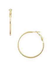 Aqua Disco Hoop Earrings in 18K Gold-Plated Sterling Silver - Exclusive