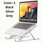 3-Color Adjustable Laptop Stand | Foldable Portable Aluminum Holder for Notebook