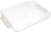 Generic Transparent Document Storage Box Lightweight File Organizer for Business Travel Office Pet Craft Storage Container for Certificates Postcards and More
