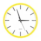 10 Inch Wall Clock, Quartz Battery Operated Silent Round Wall Clocks, Yellow