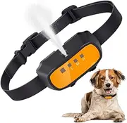 Queenmew. Citronella Spray Dog Bark Collar, Automatic Anti-Bark Training Collar, Effective Stop Dog Barking, Orange, Nylon & Rubber, 8-27 inches, Adult & Senior, All Breeds