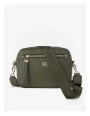 [Madison Accessories] Molly Camera Crossbody Bag + Monogram Strap in Green