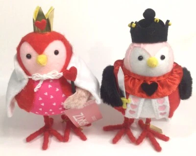 Set Of 2 Spritz™ Target King and Queen Of Hearts Birds Valentines Day NEW