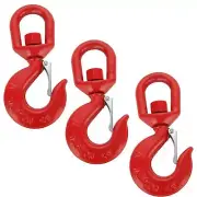 3PCS 3T Swivel Hook Universal Grade G80 Swivel Hooks for Heavy Duty Swivel Hook