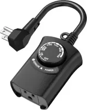 HBN Outdoor Light Timer Waterproof, Photocell Dusk to Dawn Light Sensor Timer