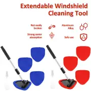 Windshield Cleaning Tool Car Window Cleaner With Telescopic Rod Rotatable∝⇙