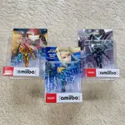 METROID BUNDLE: SSB Varia, Dark, & Zero Suit Samus Amiibo Nintendo Switch