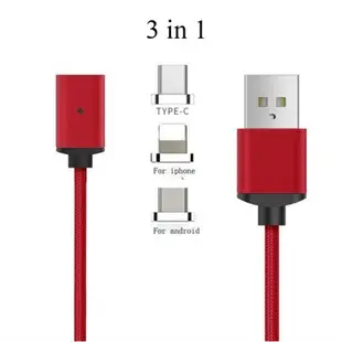 magnetic braided usb cable iphone charge data sync type c