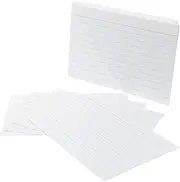 GARIOUANS 200pcs Horizontal Lined Index Cards for Study and Note Taking Thick Ruled Notecards for Classroom Office and Exam Preparation for Flashcards and Presentations
