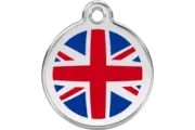 UK British Dog Cat Pet ID Tag Charm Personalized Red Dingo Lifetime Guarantee