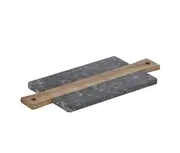 Davis & Waddell Coleman Marble and Acacia Cheese Board - Black 37x16cm