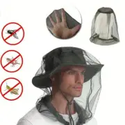 Outdoor Mosquito Fly Insect Head Net Hat Bee Bug Face Mesh Mask Cover Protect Q1