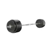78KG Barbell Weight Set Plates Bar Bench Press 168cm