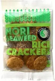Spiral Foods Nori Seaweed Oven Baked Crunchy Rice Crackers 50g