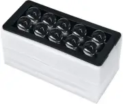 Sphere Clear Ice Cube Tray - Silicone Ball Maker White, Black