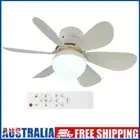 # White Ceiling Fan Light Dimmable Remote Control with Extender Base (520mm)