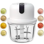 350ML Electric Garlic Chopper, Portable Veggie Chopper,Garlic Grinder Masher ...