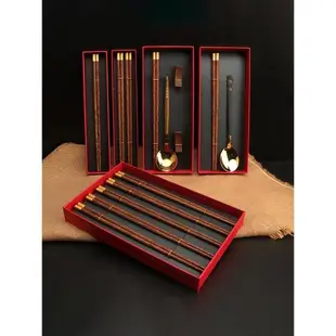 裝筷子勺子的餐具便攜式空盒禮品盒長形盒禮盒收納盒單人雙人套裝