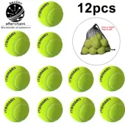 6/12Pcs Tennis Balls with Mesh Bag for Training Practice Pet Play Outdoor Use