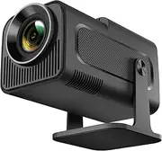Portable 1080P Projector Bt Projector for Phone with Auto Keystone 180° Adjustable High-Clear Desktop Projector Built-in Android 11 Black Au-Plug