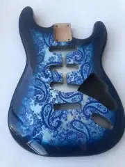 STRATOCASTER 2 Alder Amoeba Guitar Body blue