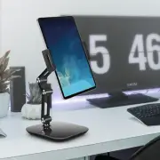360° Swivel Foldable Desktop Stand for Tablets and Phones