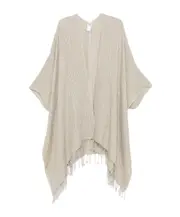 linen cape One size Nude