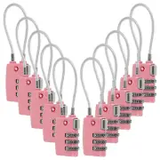 10Pcs Suitcase Combination Lock Travel Luggage Lock 3 Digit Code Cable Lock ☬