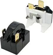Wilsnsun Coolers Compressor Starter QP2-4R7 PTC 4.7 ohm 3Pin Refrigerator Start Relay with Refrigerator Overload Protector 1/2HP Compatible with Mini Fridges, Deep Freezers, Beer Coolers)