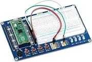 sb components Raspberry Pi Pico Breadboard Kit with Raspberry Pi Pico for Multi-Purpose Microcontroller Board with Pi Pico Breadboard Kit Breakout Board for Projects