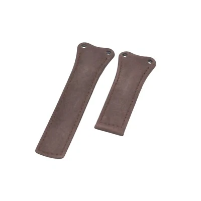 30mm Brown Suede Leather Watch Strap For Tag Heuer McLaren Mercedes