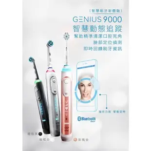 【德國百靈Oral-B】3D智慧追蹤電動牙刷Genius9000(玫瑰金-V3)