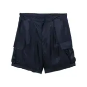 [Prada] Prada Silk Cargo Shorts L BLUE