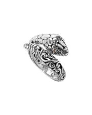 Samuel B 18K & Silver Snake Bypass Ring 6 NoColor