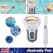 Digital PH Water Tester Quality Analysis Swimming Pool Chlorine Gas Level Meter