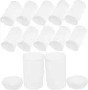 Angoily 200pcs Film Box Solid Color Hat Gold Tools Accessories Potentiometer Barbell Dumbbells White Film Point Drill Tie Light Bulb Posts Car Seat Mini Funnel Care Hat Transparent Plastic